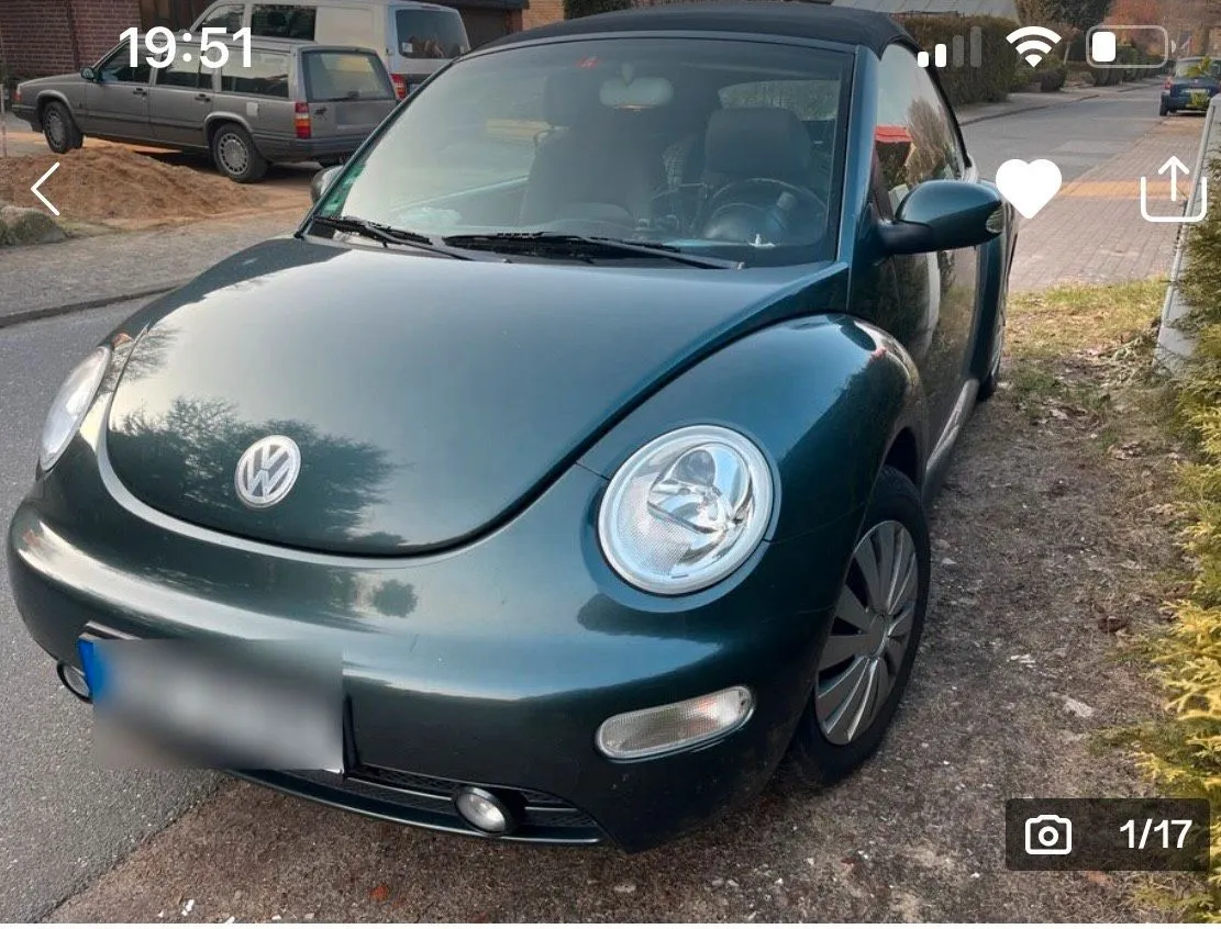 Volkswagen Beetle Cabrio, Baujahr 2003 · Hann. Münden