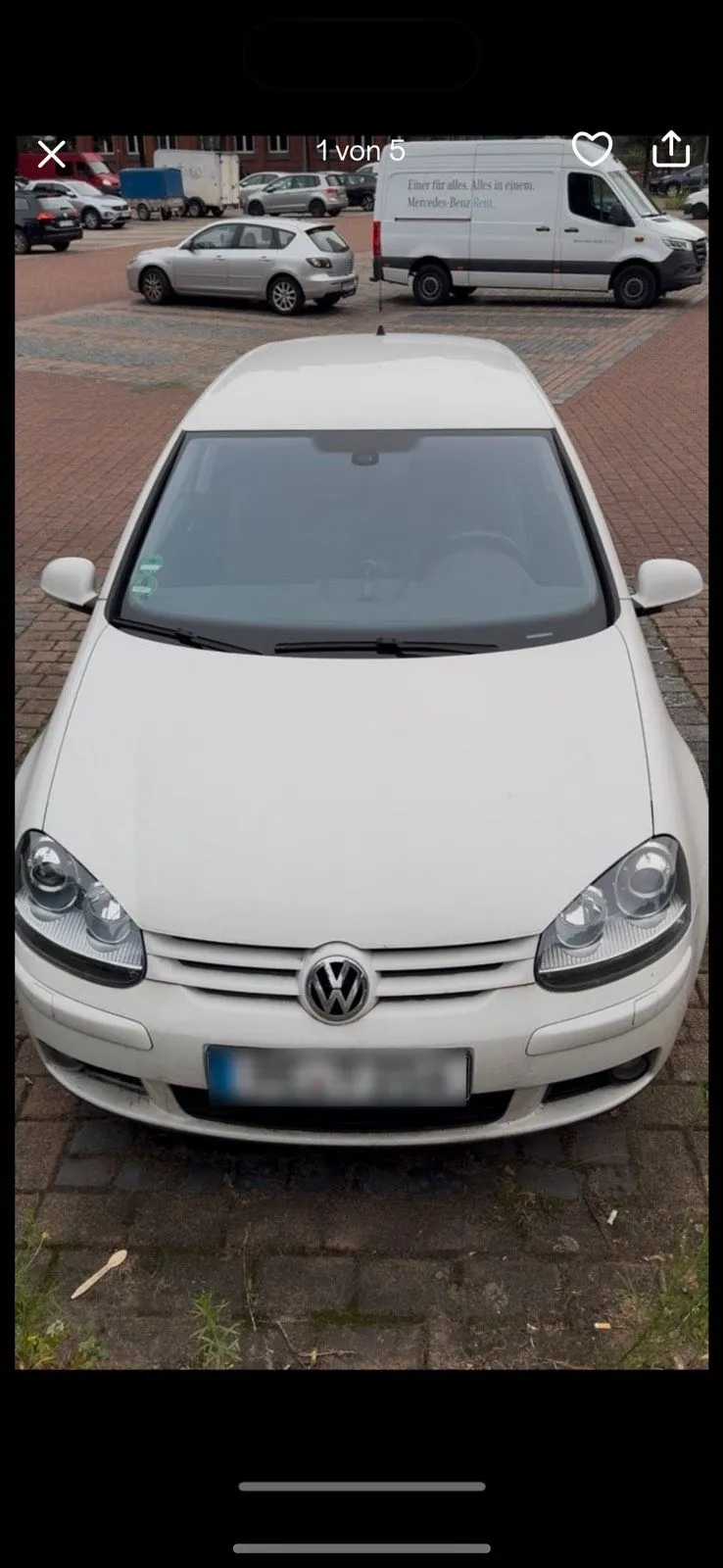 Volkswagen Golf met automatische transmissie en benzinemotor — 2008 — Peine
